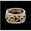 Image 1 : 18KT Two-Tone Gold 0.71ctw Diamond Ring