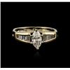 Image 1 : 14KT Yellow Gold 0.83ctw Diamond Ring