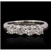 Image 1 : 14KT White Gold 1.24ctw Diamond Ring
