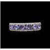 Image 1 : 1.13ctw Tanzanite and Diamond Ring - 14KT White Gold