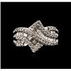 Image 1 : 10KT White Gold 0.70ctw Diamond Ring