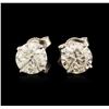 Image 1 : 14KT White Gold 2.70ctw Diamond Stud Earrings