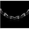 Image 2 : 14KT White Gold 0.86ctw Diamond Necklace