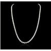Image 2 : 18KT White Gold 24.39ctw Diamond Necklace