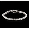 Image 1 : 14KT White Gold 6.75ctw Diamond Tennis Bracelet