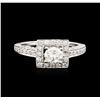 Image 1 : 14KT White Gold 1.38ctw Diamond Ring