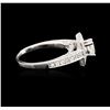 Image 3 : 14KT White Gold 1.38ctw Diamond Ring