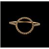 Image 1 : 0.10ctw Diamond Ring - 14KT Rose Gold