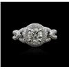 Image 1 : 18KT White Gold 2.42ct Diamond Ring