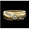 Image 1 : 14KT Yellow Gold 0.45ctw Diamond Ring