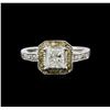 Image 1 : 14KT White Gold 1.31ctw Diamond Ring
