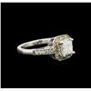 Image 2 : 14KT White Gold 1.31ctw Diamond Ring