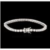Image 2 : 14KT White Gold 5.52ctw Diamond Tennis Bracelet