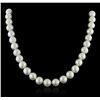 Image 1 : 14KT White Gold Pearl Necklace