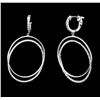 Image 2 : 14KT White Gold 1.52ctw Diamond Earrings