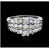 Image 1 : 18KT White Gold 1.37ctw Diamond Ring
