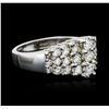 Image 2 : 18KT White Gold 1.37ctw Diamond Ring