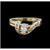 14KT Yellow Gold 0.50ctw Diamond Ring