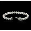 Image 3 : 18KT White Gold 9.66ctw Diamond Tennis Bracelet