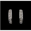 Image 1 : 0.62ctw Diamond Earrings - 14KT White Gold
