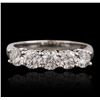 Image 1 : 14KT White Gold 1.17ctw Diamond Ring