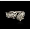 Image 2 : 14KT White Gold 1.58ctw Diamond Ring