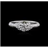 Image 1 : 18KT White Gold 0.84ctw Diamond Ring