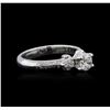 Image 2 : 18KT White Gold 0.84ctw Diamond Ring