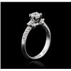 Image 3 : 18KT White Gold 0.84ctw Diamond Ring