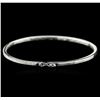 Image 2 : 14KT White Gold 0.85ctw Diamond Bangle Bracelet