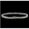 Image 2 : 8.30ctw Diamond Tennis Bracelet - 14KT White Gold