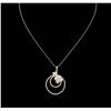 Image 1 : 14KT Yellow Gold 1.87ctw Diamond Pendant With Chain
