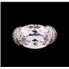 Image 1 : 14KT Yellow Gold 16.58ct Kunzite, Pink Sapphire and Diamond Ring