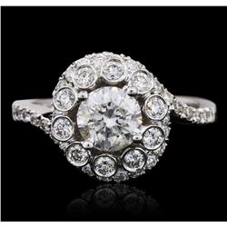 18KT White Gold 1.98ctw Diamond Ring