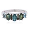 Image 1 : Platinum 1.33ctw Paraiba Tourmaline Ring