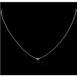 14KT White Gold 0.17ct Diamond Necklace