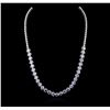 Image 1 : 14KT White Gold 15.08ctw Diamond Necklace