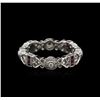 Image 1 : 0.25ctw Ruby and Diamond Ring - 18KT White Gold