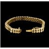 Image 3 : 14KT Yellow Gold 1.04ctw Diamond Bracelet