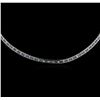 Image 2 : 18KT White Gold 5.40ctw Fancy Blue Diamond Necklace