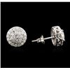 Image 2 : 1.00ctw Diamond Stud Earrings - 14KT White Gold
