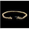 Image 3 : 14KT Yellow Gold 2.25ctw Diamond Tennis Bracelet