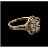 Image 2 : 14KT Yellow Gold 1.14ctw Diamond Ring