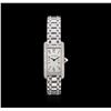 Image 1 : Cartier 18KT White Gold 2.00ctw Diamond Tank Americaine Ladies Watch