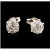 Image 1 : 14KT White Gold 1.72ctw Diamond Stud Earrings
