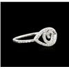 Image 2 : 0.23ctw Diamond Ring - 14KT White Gold
