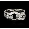 Image 1 : 14KT White Gold 0.20ctw Diamond Ring