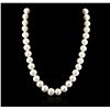 Image 1 : 14KT White Gold Pearl Necklace