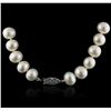 Image 2 : 14KT White Gold Pearl Necklace