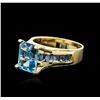 Image 2 : 14KT Yellow Gold 4.54ctw Topaz Ring